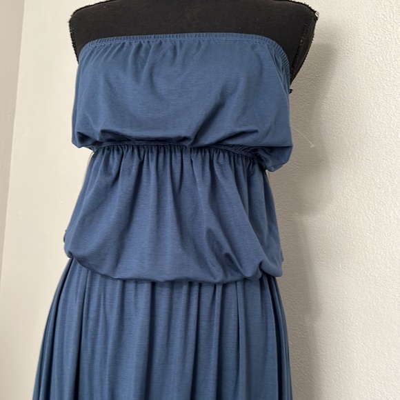 NWT Rachel Pally Tery Strapless Maxi Dress Astral Blue Size S - Picture 6 of 14